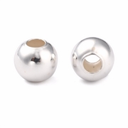 Perle i 925 Sterling sølv. Sømløs. 8 mm.